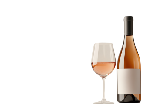 An Elegant Bottle of Wine and Glass Await: A Perfect Companion for Relaxation, Conversations, and Celebrations – Cheers to Great Times and Delightful Flavors!