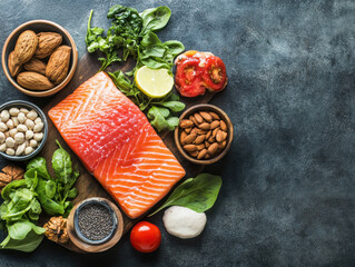 An abundance of colorful foods arranged on a table highlighting the benefits of an anti-inflammatory diet for health
