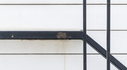 Exploring architectural details on a staircase outdoor urban setting minimalist design close-up view texture and structure