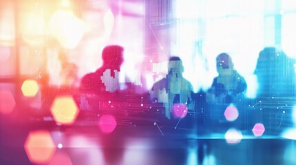 Naklejka premium Abstract Contemporary Design Concept with Vibrant Background