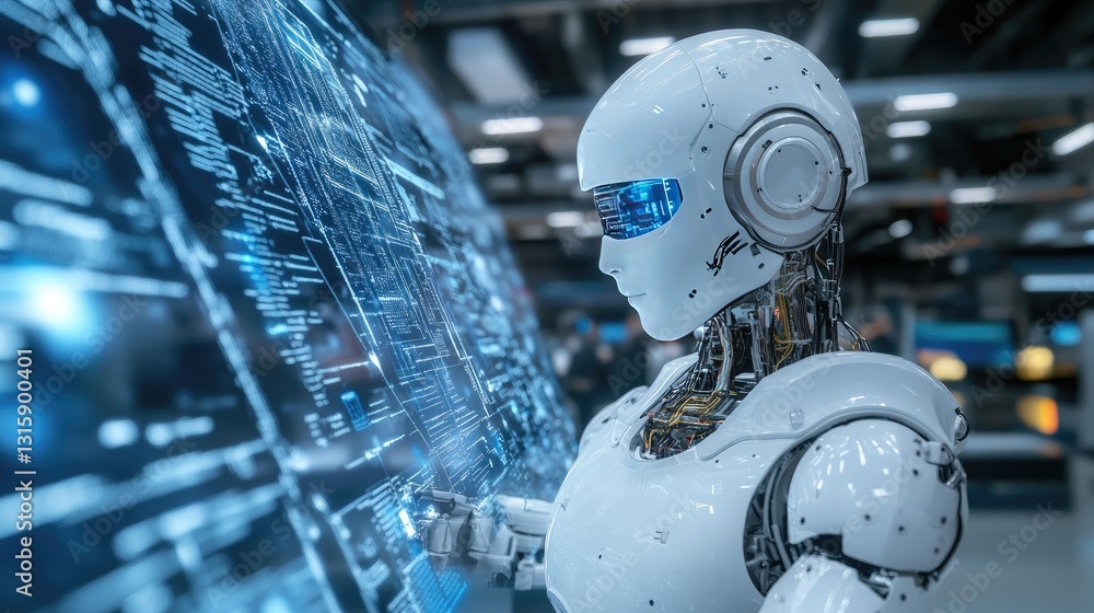 Poster ai-powered assistant independently learning and adapting to new data.