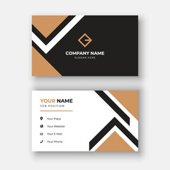 Modern business card design; geometric background; white space; branding
