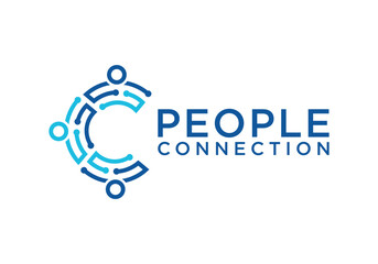 Abstract Logo Design People Connection Icon Vector Illustration.
Abstract Logo Vector Design Template Initial Letter C Connecting People
