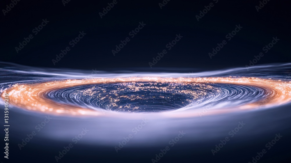 Aufkleber futuristic data vortex abstract technology background