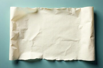 Obraz premium Close-up of crumpled parchment paper, flat lay composition, natural light, textured surface, natural light, close-up