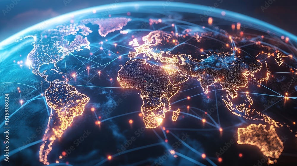 Poster global ai governance platform visualizing compliance with digital security laws.