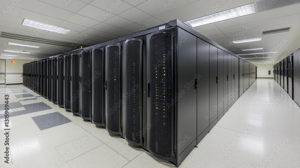 Poster hybrid computing network ensuring real-time data processing.
