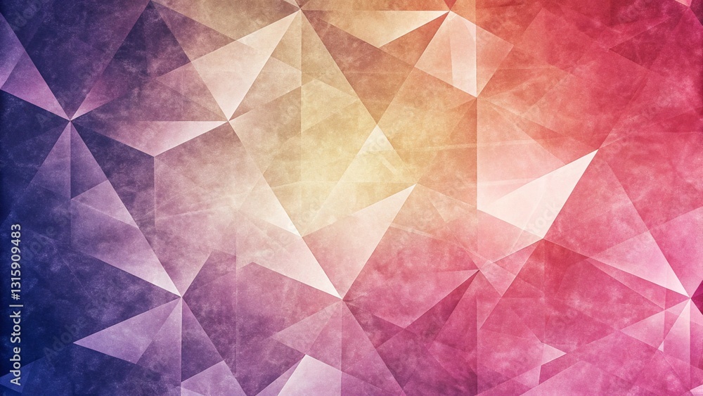 Aufkleber Geometric abstract background with overlapping triangles and polygons in different shades, a sense of depth and dimension. Modern and minimal background with copy space. Polygon pattern design. 