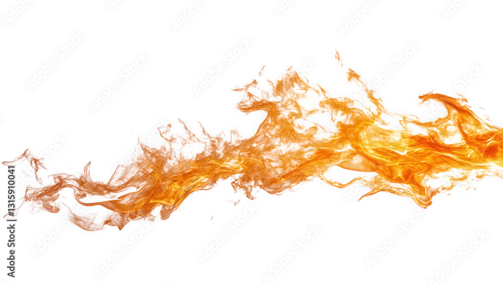 Poster dynamic representation of flames in vibrant orange and yellow hues creating a sense of movement and 