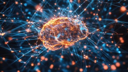 Machine learning algorithm identifying patterns of fake news.