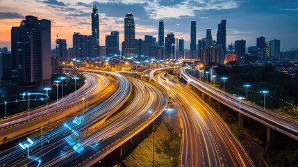 Obraz premium Smart hybrid computing systems optimizing IoT device performance.