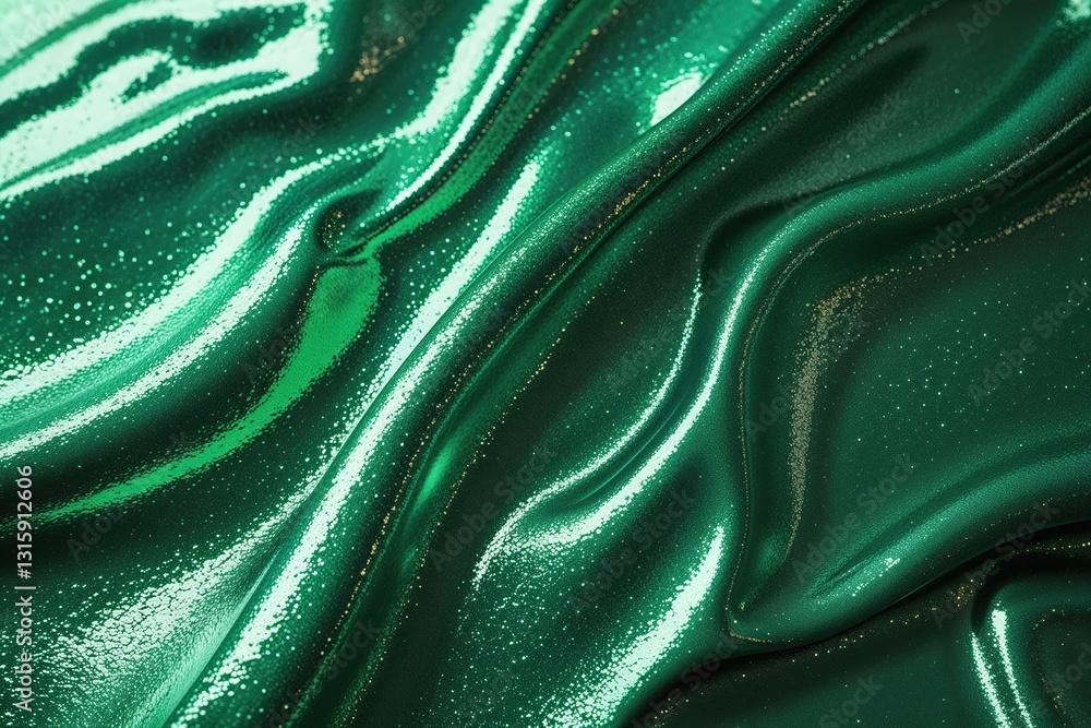 Poster emerald green metallic rugged sparkle texture with glossy abstract backdrop and silver gradient desi