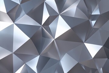 Contemporary Polygonal Silver Gradient Design for Modern Aesthetics