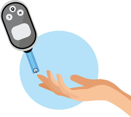 glucometer for measuring blood glucose level