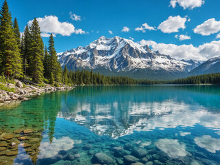 lake in the mountains