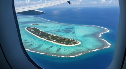 view from airplane window