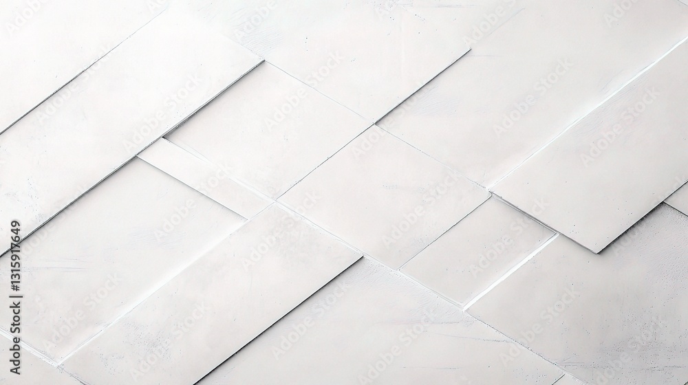 Aufkleber clean white geometric background with subtle texture and lines