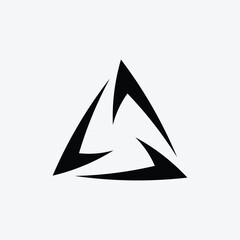 Fototapeta premium Minimalist Abstract Triangle Logo Design