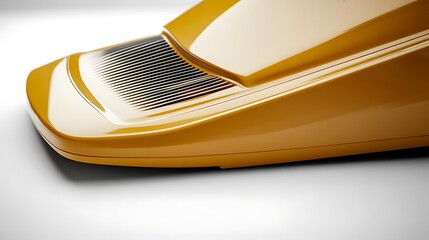 Yellow vehicle detail, studio shot