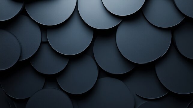 Cool grey background with dark, abstract circular patterns, offering a sleek and innovative design