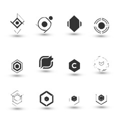 Set abstract logo collection Logo can be used for icon brand identity finance