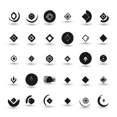 Set logo collection Logo can be used for icon brand identity finance