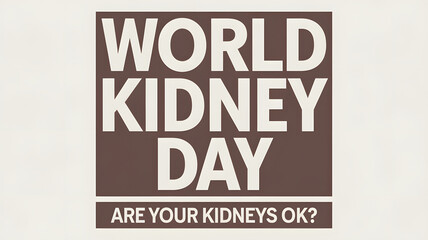Obraz premium World Kidney Day