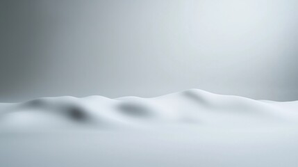 Fototapeta premium Serene snowy landscape mountain range digital art tranquil aerial view