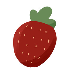 strawberry isolated on white