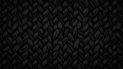 Dark Monochromatic Hand-Drawn Woven Texture Illustration AI Generated