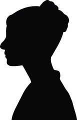 An Elegant female silhouette illustrations in profile, perfect for design, branding, and Women's Day.