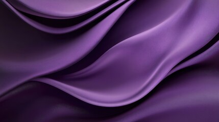 Deep Purple Fabric Draped in Elegant Waves