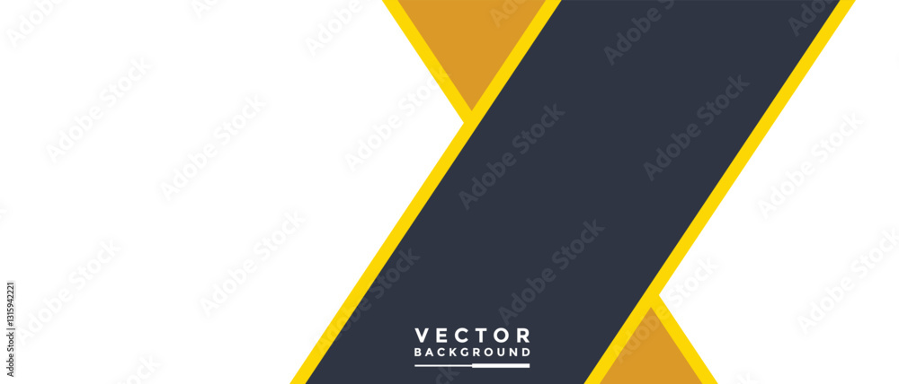 Poster yellow and black background graphics of vector illustrations for messages and infographic message bo