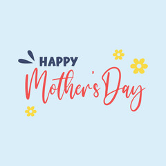 Happy mother's day typography vector