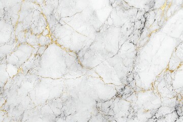 Naklejka premium Elegant White Marble Texture with Gold Veins for Design Projects