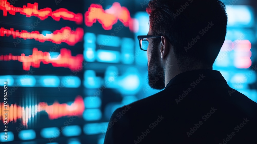 Poster exploring emerging business trends in technology insights from data visualization corporate environm