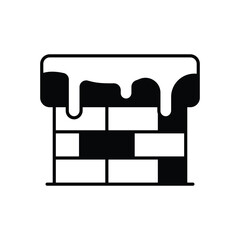 Chimney icon isolated on a white background. Vector illustration.