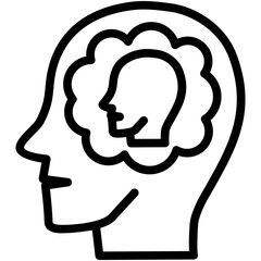 Self Reflection Outline Icon