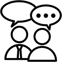 Interpersonal Communication Outline Icon