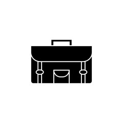 Travel bag glyph icon