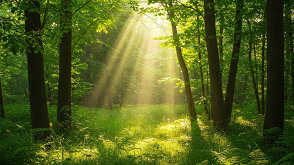 Fototapeta premium morning in the forest