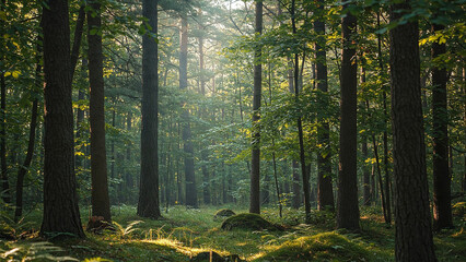 morning in the forest