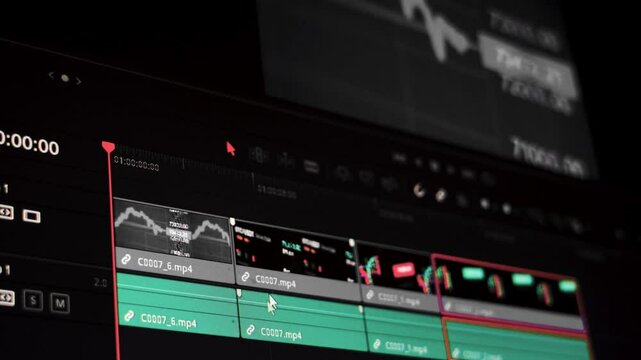 Close-up video editing