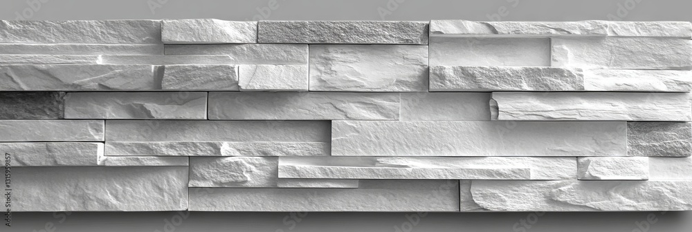 Poster a white brick wall featuring a textured look, perfect for creating a clean and minimalistic backdrop