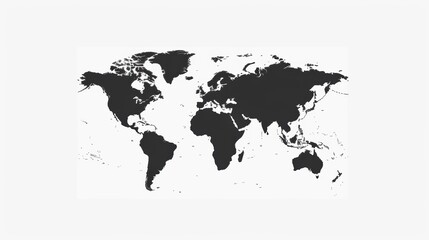 Unique Vector Dotted World Map: A Distinctive Geographical Visual