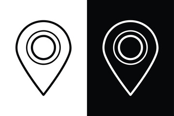 Location Icon Clean & Professional Pin Illustrations
