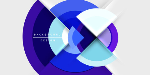 Target circle geometric abstract shapes. Vector Illustration For Wallpaper, Banner, Background, Card, Book Illustration, landing page