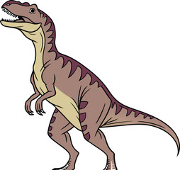 tyrannosaurus dinosaur vector illustration
