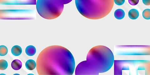 Triangles, circles, squares, rectangles design. Vector Illustration For Wallpaper, Banner, Background, Card, Book Illustration, landing page