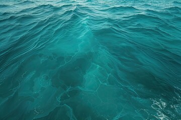 Serene Teal Ocean Background Design with Soft Borders